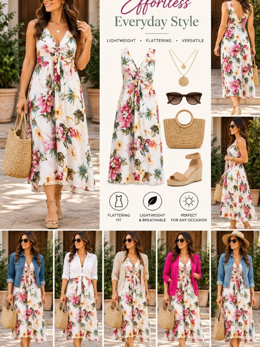 VENUS Floral Sleeveless Midi Dress | Size 12 | Never Worn